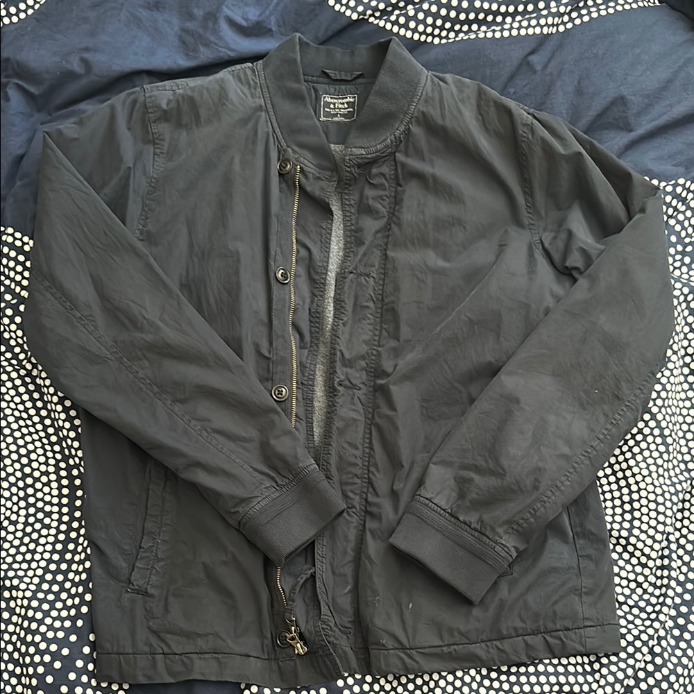 Abercrombie & Fitch Navy Bomber Jacket